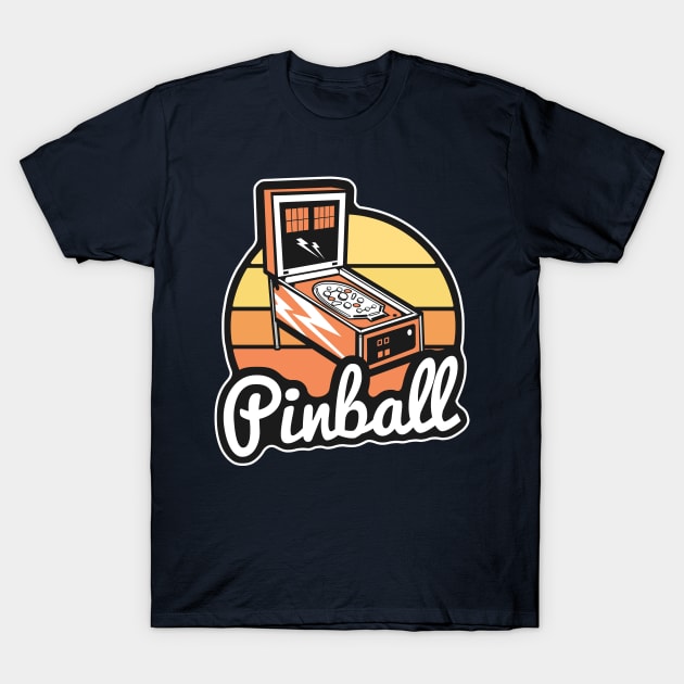 Pinball Shirt Retro Classic Pinball Gifts For Men Arcade T-Shirt by 14thFloorApparel